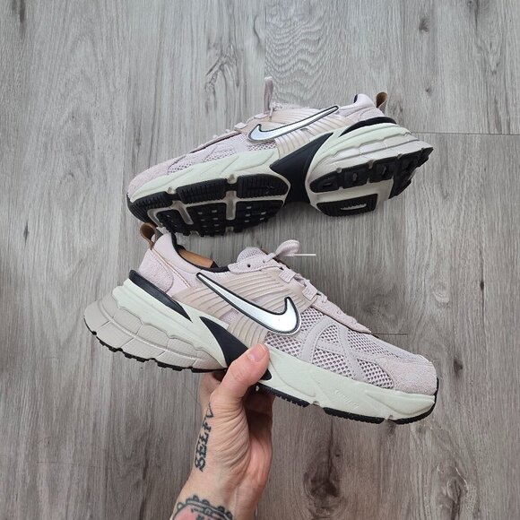 Nike | V2K Run 'Platinum Violet' suede sporty blokecore sneakers | WMS 11.5 - Picture 1 of 9